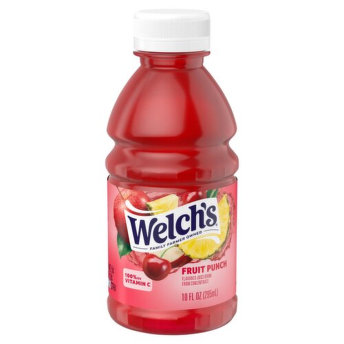 Welch's Fruit Punch Flavored Juice Drink, 10 fl oz