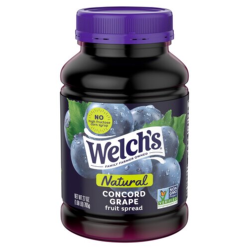 Welch's Natural Concord Grape Fruit Spread, 27 oz