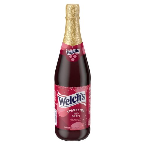 Welch's Sparkling Red Grape Non-Alcoholic Juice Cocktail, 25.4 fl oz