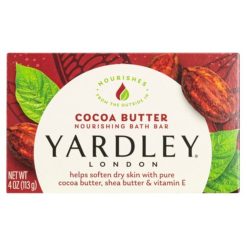 Yardley London Cocoa Butter Moisturizing Bath Bar, 4.25 oz