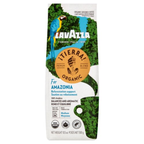 Lavazza ¡Tierra! Organic Medium Roast Ground Coffee, 10.5 oz