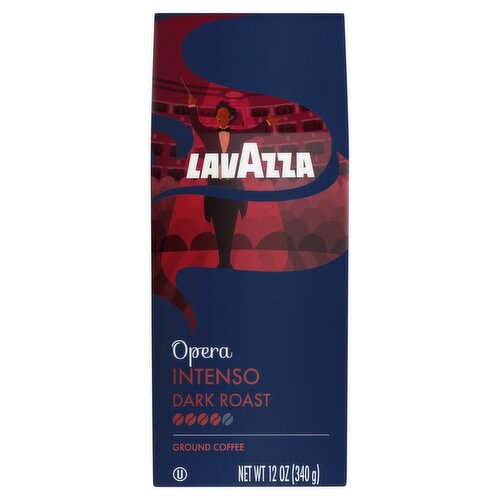 Lavazza Opera Intenso Dark Roast Ground Coffee, 12 oz