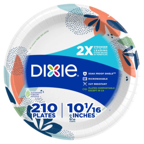 Dixie 10 1/16 in Plates, 210 count