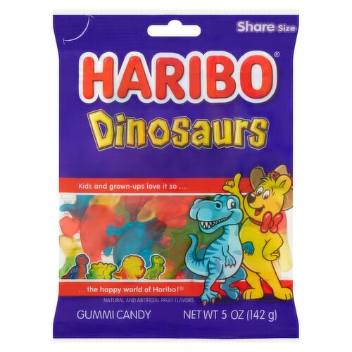 Haribo Dinosaurs Gummi Candy Share Size, 5 oz