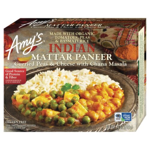 Amy's Indian Mattar Paneer, 10 oz