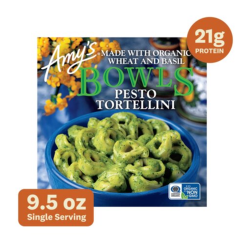 Amy's Pesto Tortellini Bowls, 9.5 oz