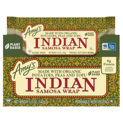 Amy's Indian Samosa Wrap, 5.0 oz