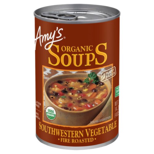 Amy's Organic Fire Roasted Southwestern Vegetable Soup, 14.3 oz