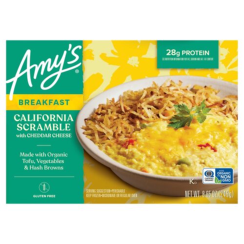 Amy's California Scramble with Cheddar Cheese Breakfast, 8.65 oz
