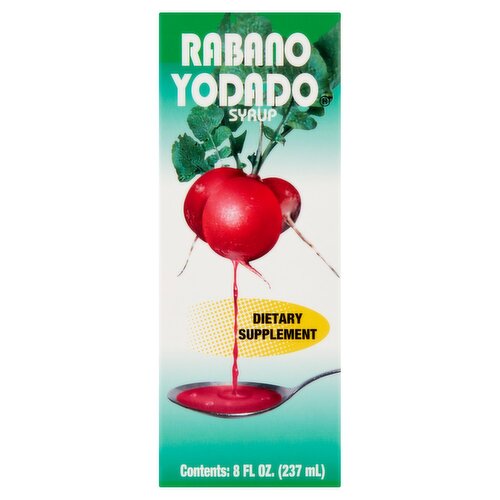 Rabano Yodado Syrup Dietary Supplement, 8 fl oz