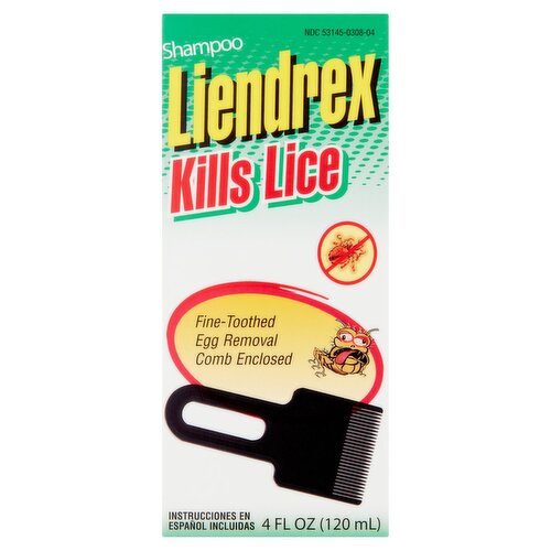 Liendrex Kills Lice Shampoo, 4 fl oz