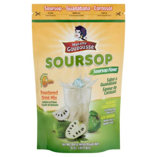 Madame Gougousse Soursop Flavor Powdered Drink Mix, 16 oz