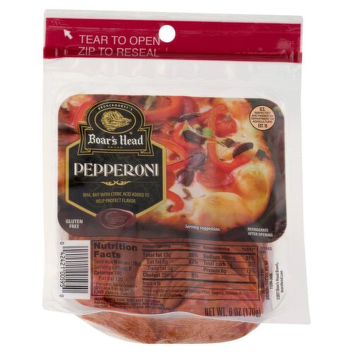 Brunckhorst's Boar's Head Pepperoni, 6 oz