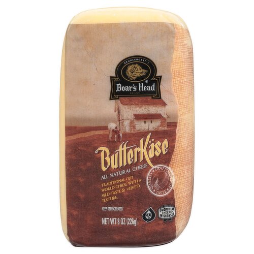 Boar's Head Butterkäse All Natural Cheese, 8 oz