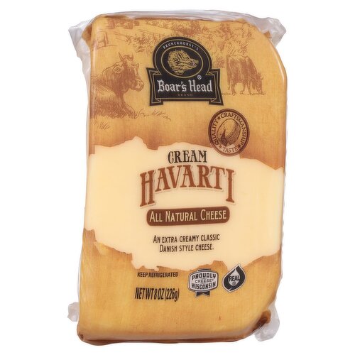 Boar's Head Cream Havarti All Natural Cheese, 8 oz