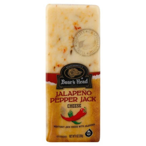 Boar's Head Jalapeño Pepper Jack Cheese, 8 oz