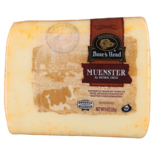 Boar's Head Muenster All Natural Cheese, 8 oz