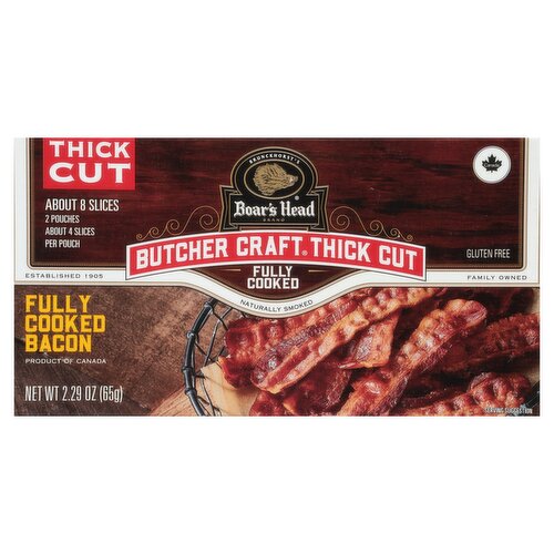 Boar's Head Butcher Craft Thick Cut Bacon 2.29 oz