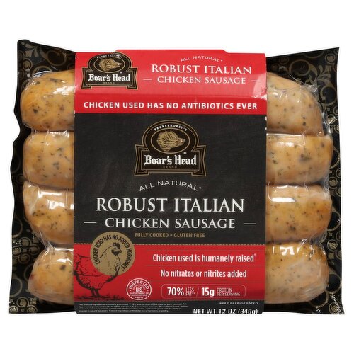 Boar's Head Robust Italian Chicken Sausage, 12 oz