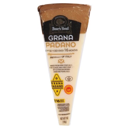 Brunckhorst's Boar's Head Grana Padano Cheese, 7 oz