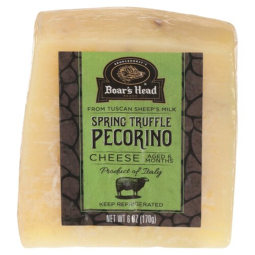 Boar's Head Spring Truffle Pecorino Cheese, 6 oz