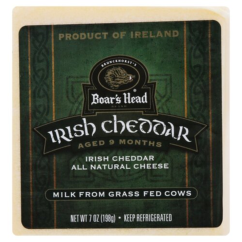 Boar's Head Irish Cheddar Cheese, 7 oz