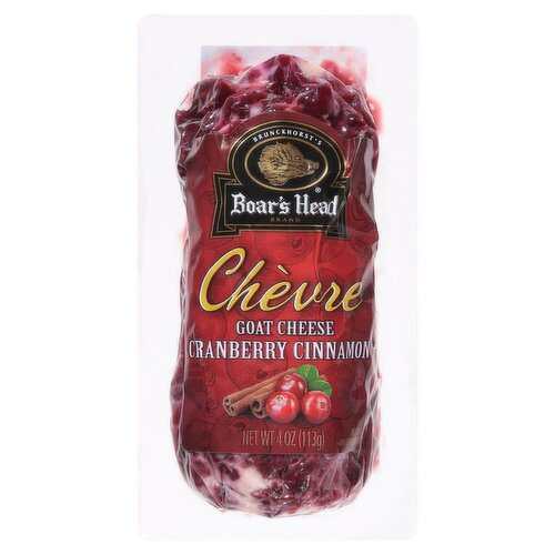 Brunckhorst's Boar's Head Cranberry Cinnamon Chèvre Goat Cheese, 4 oz