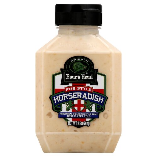 Boar's Head Horseradish Traditional English Pub Style Sauce, 9.5 oz