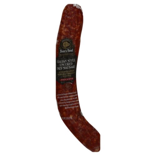 Boar's Head Italian Style Uncured Dry Sausage Piccante, 7.5 oz
