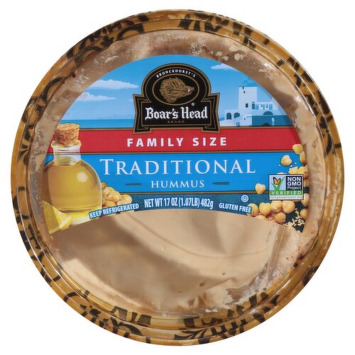 Brunckhorst's Boar's Head Traditional Hummus Family Size, 17 oz