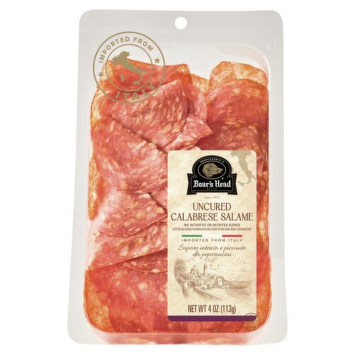 Boar's Head Uncured Calabrese Salame, 4 oz