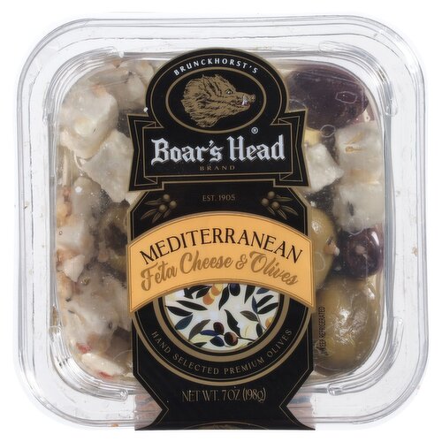 Boar's Head Mediterranean Feta Cheese & Olives, 7 oz