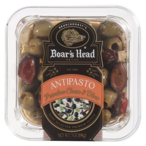 Boar's Head Antipasto Provolone Cheese & Olives, 7 oz