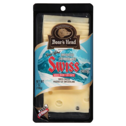 Boar's Head Gold Label Imported Switzerland Swiss Cheese, 7 oz