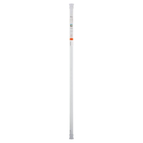 Kenney Twist & Fit No Tools White 3 Step Home Shower Rod