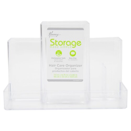 Kenney Storage Made Simple Clear Hair Care Organizer
