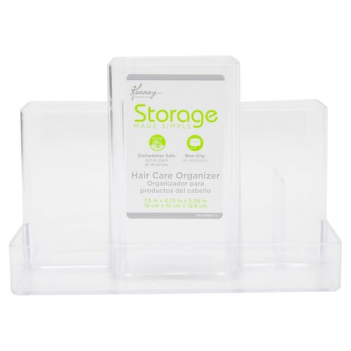 Kenney Storage Made Simple Clear Hair Care Organizer