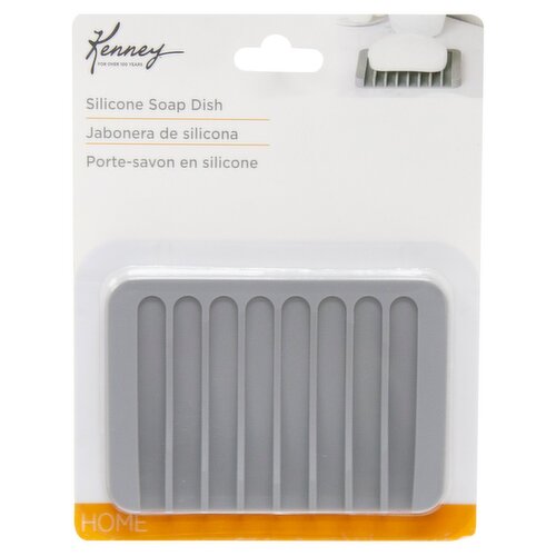 Kenney Home Gray Silicone Soap Dish