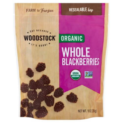 Woodstock Organic Whole Blackberries, 10 oz