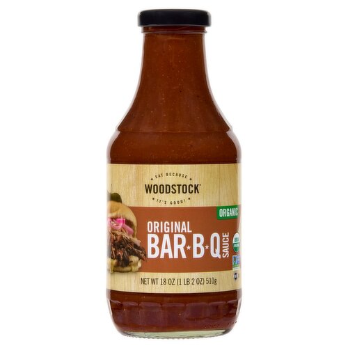 Woodstock Organic Original Bar-B-Q Sauce, 18 oz