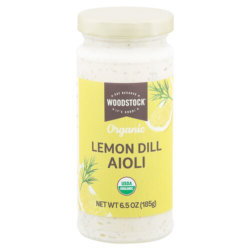 Woodstock Organic Lemon Dill Aioli, 6.5 oz