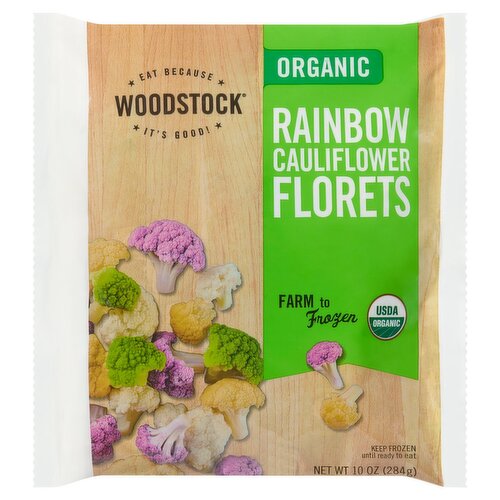 Woodstock Organic Rainbow Cauliflower Florets, 10 oz