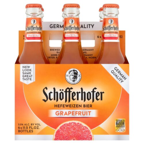 Schöfferhofer Grapefruit Hefeweinzen Bier, 11.2 fl oz, 6 count