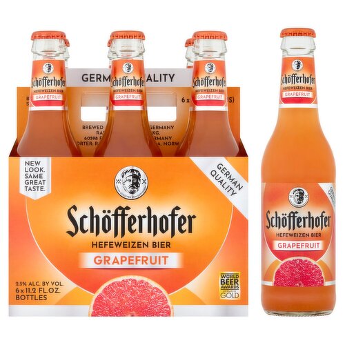 Schöfferhofer Grapefruit Hefeweinzen Bier, 11.2 fl oz, 6 count