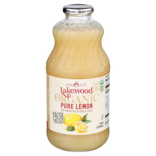 Lakewood Organic Pure Lemon Juice, 32 fl oz