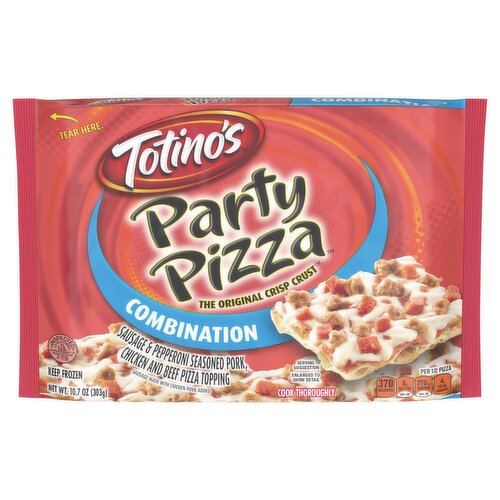 Totino's The Original Crisp Crust Combination Party Pizza, 10.7 oz