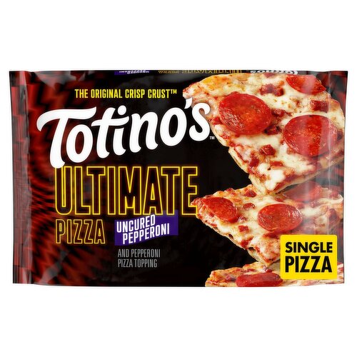Totino's Uncured Pepperoni and Pepperoni Pizza Topping Ultimate Pizza, 11.64 oz