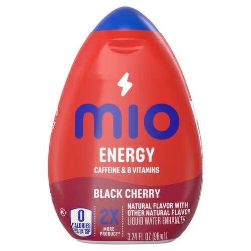 Mio Black Cherry Energy Liquid Water Enhancer, 3.24 fl oz