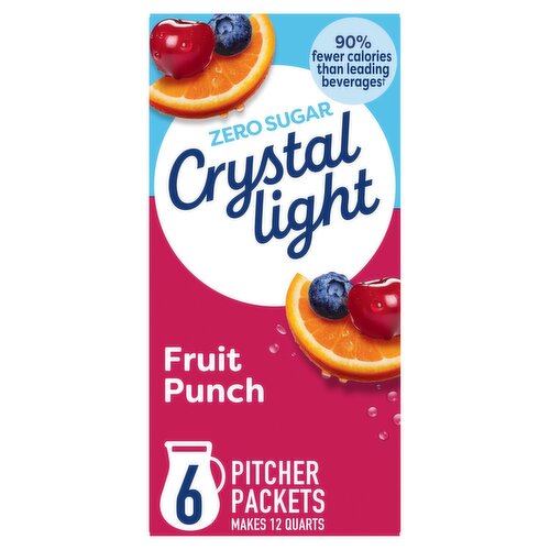 Crystal Light Fruit Punch Drink Mix, 6 count, 2.04 oz