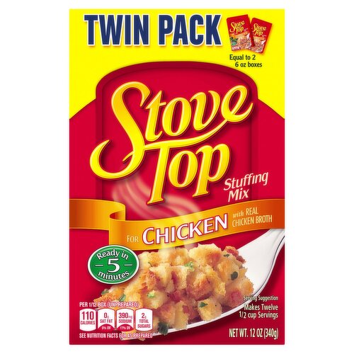 Stove Top Stuffing Mix for Chicken Twin Pack, 6 oz, 2 count